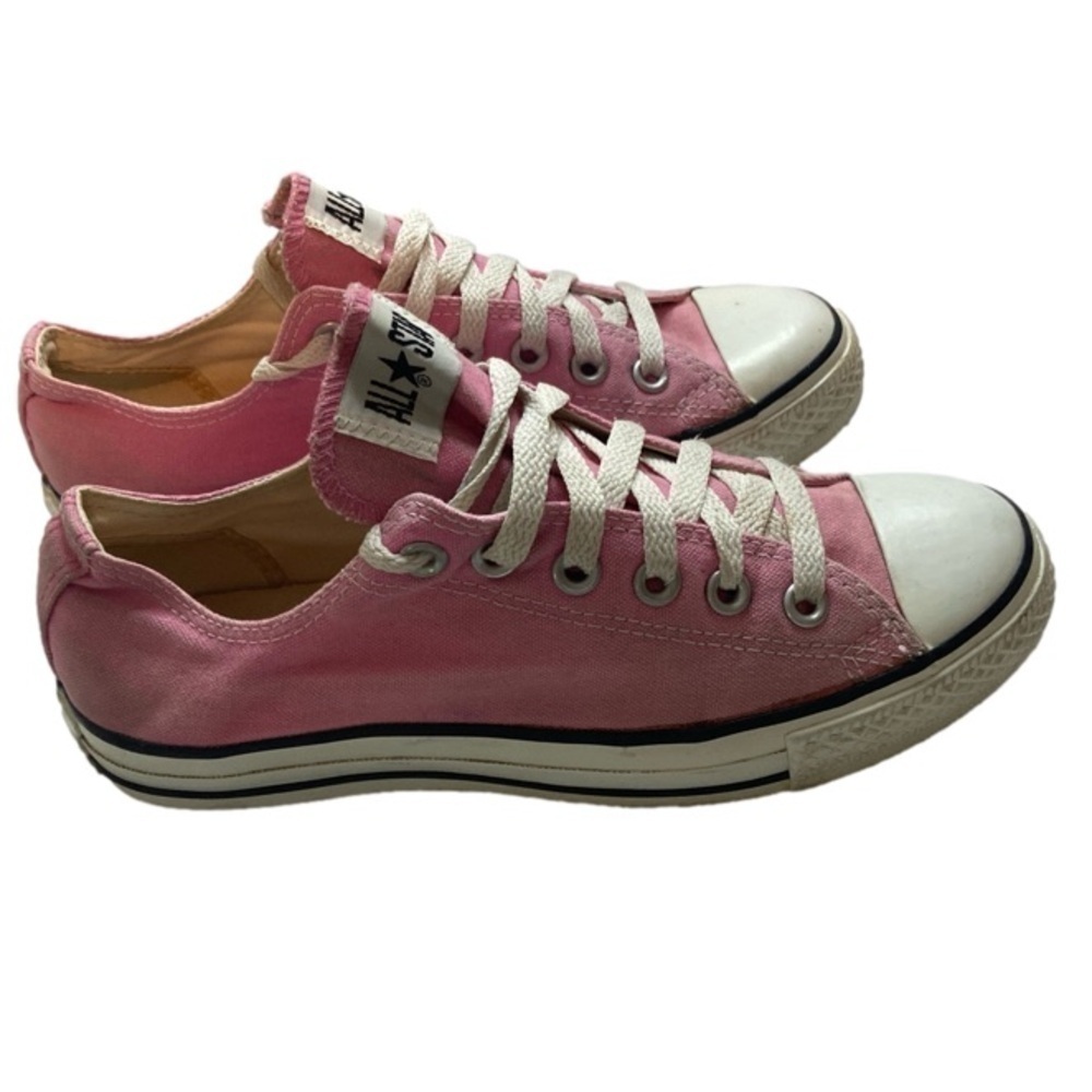 Sz 7.5 Converse Chuck Taylor All Star canvas Pink Low Top Skate Shoes Sneakers